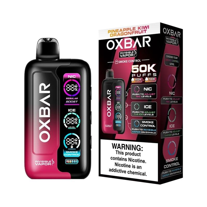 Oxbar 50K Invisible Vapor - Pineapple Kiwi Dragonfuit 🍍🥝🐉